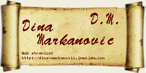Dina Markanović vizit kartica